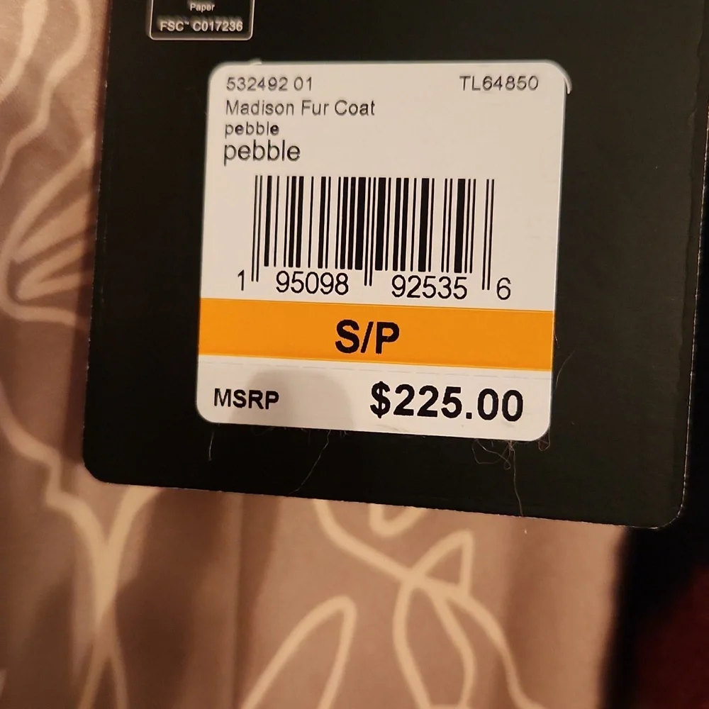 Puma Multicolor Faux Fur Coat - Picture 3 of 4